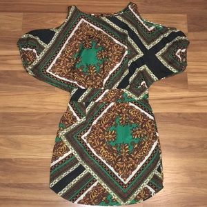 Bold patterned dress